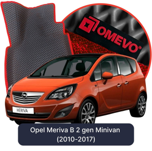 OMEVO 5D Pro EVA Mats for Opel Meriva B 2 gen Minivan (2010-2017)