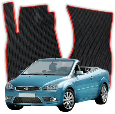 OMEVO EVA car mats for Ford Focus CC 2 gen Cabrio 3 doors (2004-2011)