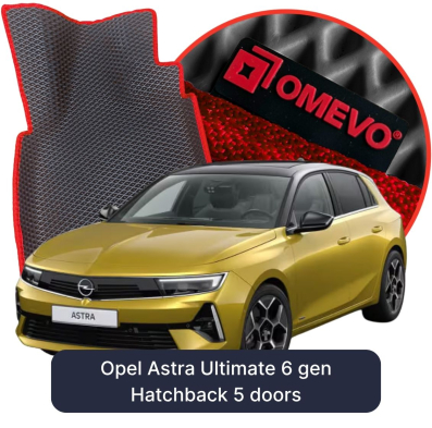 OMEVO EVA car mats for Opel Astra Ultimate 6 gen Hatchback 5 doors (2022-2026)