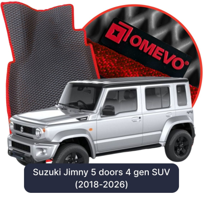 OMEVO EVA car mats for Suzuki Jimny 5-door 4 gen SUV (2018-2026)