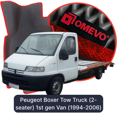 OMEVO EVA car mats for Peugeot Boxer Tow Truck (2-seater) 1st gen Van (1994-2006)