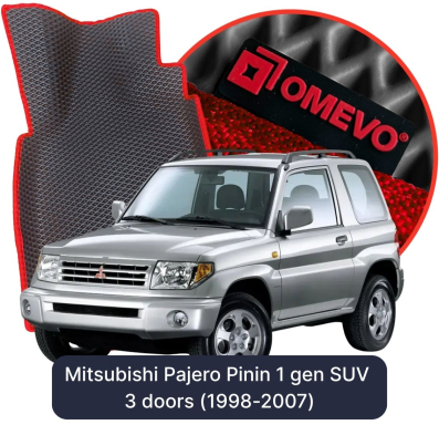 OMEVO EVA car mats for Mitsubishi Pajero Pinin 1 gen SUV 3 doors (1998-2007)