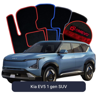 Velour car mats OMEVO for Kia EV5 1 gen SUV (2025-2026)