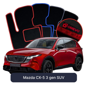 OMEVO Velour Car Mats for Mazda CX-5 3 gen SUV (2025-2026)