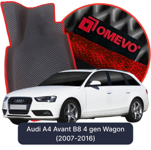 OMEVO 5D Pro EVA Mats for Audi A4 Avant B8 4 gen Wagon (2007-2016)