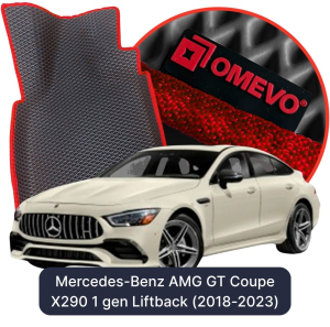 OMEVO 5D Pro EVA Mats for Mercedes-Benz AMG GT 4 Door Coupe X290 1st gen Liftback (2018-2023)