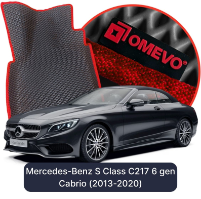 OMEVO EVA car mats for Mercedes-Benz S Class C217 6 gen Cabrio (2013-2020)