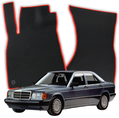 OMEVO EVA car mats for Mercedes-Benz 190 W201 Sedan (1982-1993)