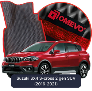 OMEVO 5D Pro EVA Mats for Suzuki SX4 S-Cross 2 gen SUV (2016-2021)