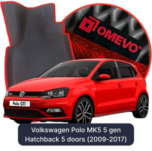 OMEVO 5D Pro EVA Mats for Volkswagen Polo MK5 5 gen Hatchback 5 doors (2009-2017)