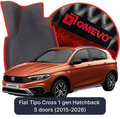 OMEVO EVA car mats for Fiat Tipo Cross 1 gen Hatchback (2015-2025)