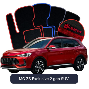 OMEVO Velour Car Mats for MG ZS Exclusive  2 gen SUV (2024-2025)