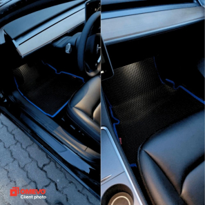 OMEVO EVA car mats for Tesla Model 3 Long Range Facelift (from 2021) 1 gen Sedan (2017-2025)