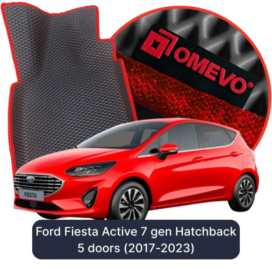 OMEVO EVA car mats for Ford Fiesta Active 7 gen Hatchback (2017-2023)
