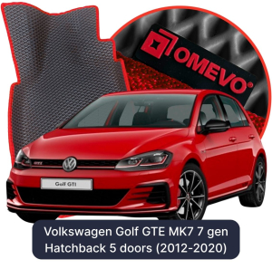 OMEVO 5D Pro EVA Mats for Volkswagen Golf GTE MK7 7 gen Hatchback (2012-2020)