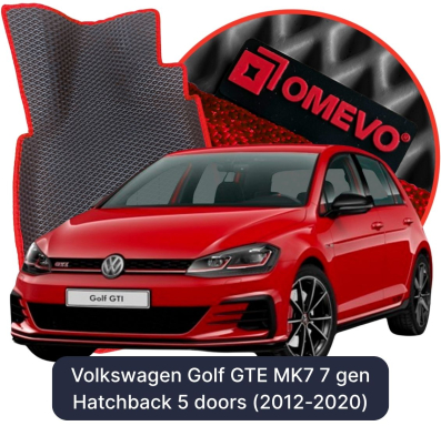 OMEVO EVA car mats for Volkswagen Golf GTE MK7 7 gen Hatchback (2012-2020)