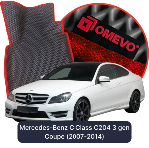 OMEVO 5D Pro EVA Mats for Mercedes-Benz C-Class C204 3rd gen Coupe (2007-2014)