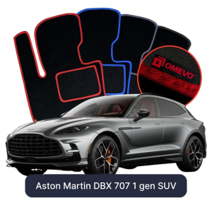 OMEVO Velour Car Mats for Aston Martin DBX 707 1 gen SUV (2000-2026)