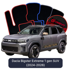 OMEVO Velour Car Mats for Dacia Bigster Extreme 1 gen SUV (2024-2025)