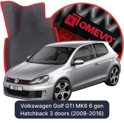 OMEVO EVA car mats for Volkswagen Golf GTI MK6 6 gen Hatchback 3 doors (2008-2016)