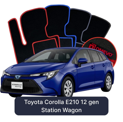Velour car mats OMEVO for Toyota Corolla E210 12 gen Station Wagon (2018-2025)