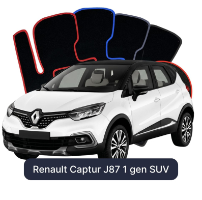 Velour car mats OMEVO for Renault Captur J87 1 gen SUV (2013-2019)