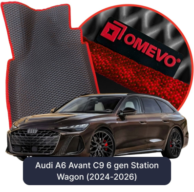 OMEVO EVA car mats for Audi A6 Avant C9 6 gen Wagon (2024-2026)