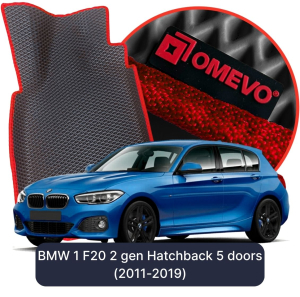 OMEVO 5D Pro EVA Mats for BMW 1 F20 2 gen Hatchback 5 doors (2011-2019)