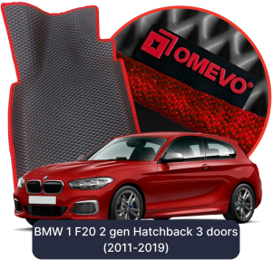OMEVO 5D Pro EVA Mats for BMW 1 F21 2 gen Hatchback 3 doors (2011-2019)