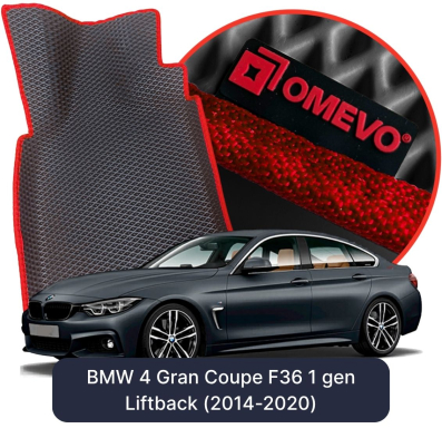 OMEVO EVA car mats for BMW 4 Gran Coupe F36 1 gen Liftback (2014-2020)