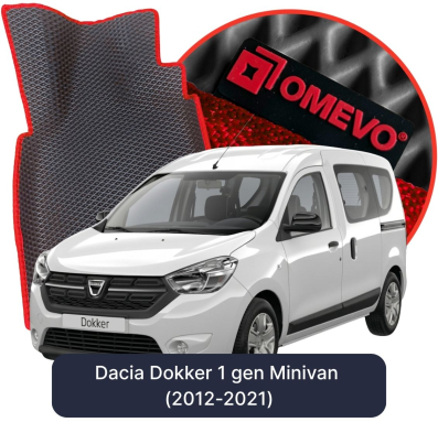 OMEVO EVA car mats for Dacia Dokker 1 gen Minivan (2012-2021)