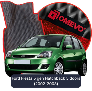 OMEVO 5D Pro EVA Mats for Ford Fiesta 5 gen Hatchback 5 doors (2002-2008)