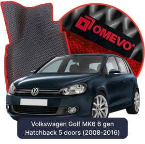 OMEVO 5D Pro EVA Mats for Volkswagen Golf MK6 6 gen Hatchback (2008-2016)