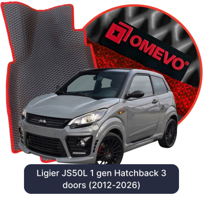 OMEVO EVA car mats for Ligier JS50L Hatchback (2012-2026)