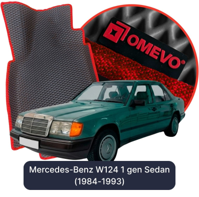 OMEVO EVA car mats for Mercedes-Benz W124 1st gen Sedan (1984-1993)