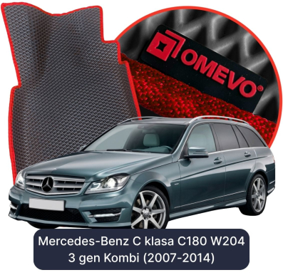 OMEVO EVA car mats for Mercedes-Benz C-Class C180 W204 3rd gen Kombi (2007-2014)