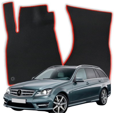 OMEVO EVA car mats for Mercedes-Benz C Class C180 W204 3 gen Station Wagon (2007-2014)