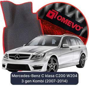 OMEVO 5D Pro EVA Mats for Mercedes-Benz C-Class C200 W204 3rd gen Kombi (2007-2014)