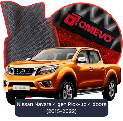 OMEVO EVA car mats for Nissan Navara 4 gen Pick-up (2015-2022)