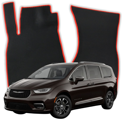 OMEVO EVA car mats for Chrysler Pacifica Touring S 8-seater 3 gen Minivan (2017-2026)