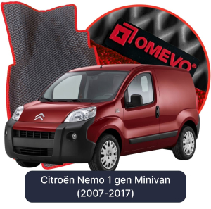 OMEVO 5D Pro EVA Mats for Citroën Nemo 1 gen Minivan (2007-2017)