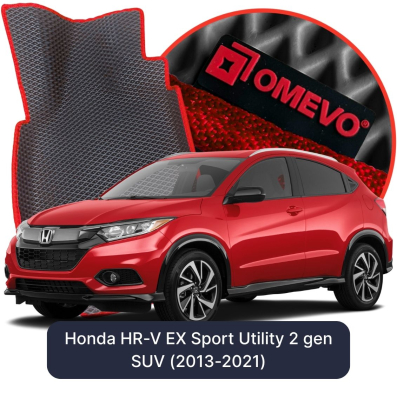 OMEVO EVA car mats for Honda HR-V EX Sport Utility 2 gen SUV (2013-2021)