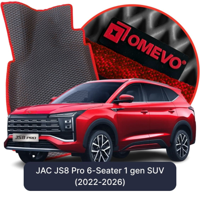 OMEVO EVA car mats for JAC JS8 Pro 6-Seater 1 gen SUV (2022-2026)