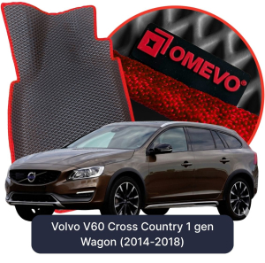 OMEVO 5D Pro EVA Mats for Volvo V60 Cross Country 1 gen Kombi (2014-2018)
