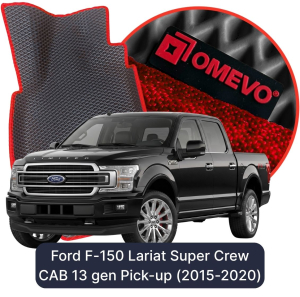 OMEVO 5D Pro EVA Mats for Ford F-150 Lariat Super Crew CAB 13 gen Pick-up (2015-2020)