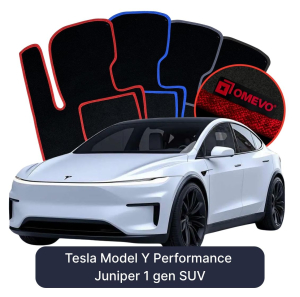 OMEVO Velour Car Mats for Tesla Model Y Performance Juniper 1 gen SUV (2025-2026)