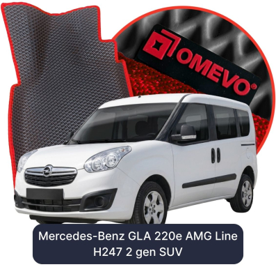 OMEVO EVA car mats for Opel Combo D 5 Seater 3 gen Minivan 5 doors (2011-2018)