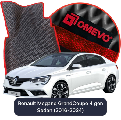 OMEVO EVA car mats for Renault Megane GrandCoupe 4 gen Sedan (2016-2024)