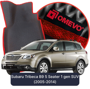 OMEVO 5D Pro EVA Mats for Subaru Tribeca B9 5 Seater 1 gen SUV (2005-2014)