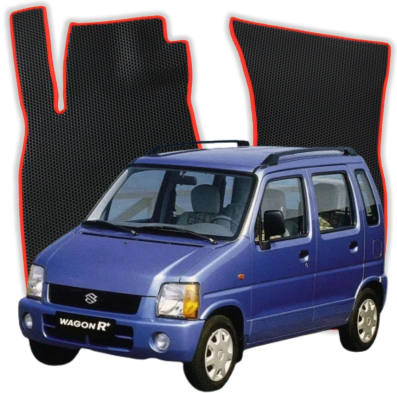 OMEVO EVA car mats for Suzuki Wagon R+ 1 gen Hatchback 5 doors (1997-2000)